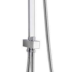 Brusesøjle i rustfrit stål i sølv, 2,5 x 33 x 101,5 cm | Chillout Ocean