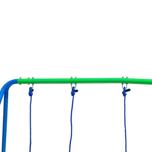 Children's metal swing in blue and green, 220 x 138 x 182 cm | swing