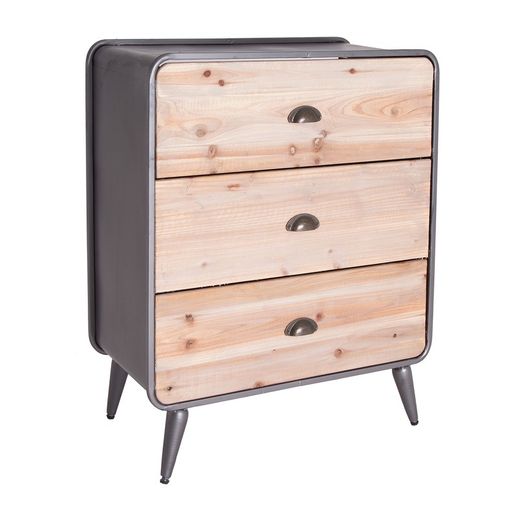 Cómoda Chia Hierro/DM 70x35x85 cm