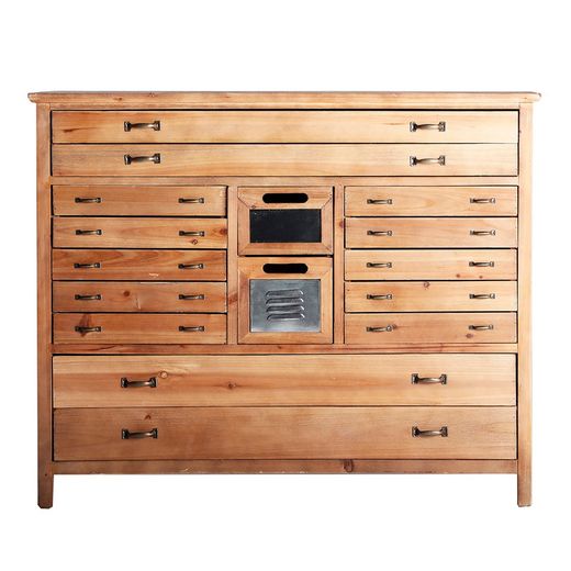 Commode en sapin naturel, 105 x 45 x 85 cm | Tennessee