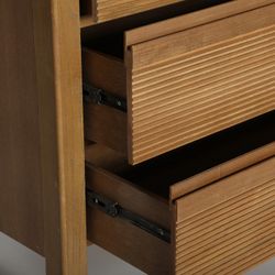 Mango wood chest of drawers in natural, 85 x 41 x 79 cm | Copenhagen