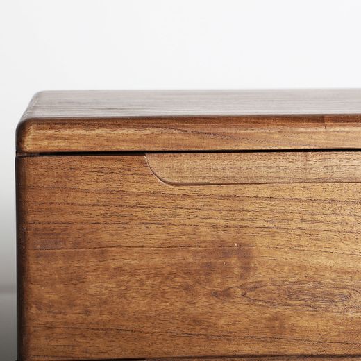 Cómoda de madera de mindi en color natural, 150 x 45 x 79 cm | Slough