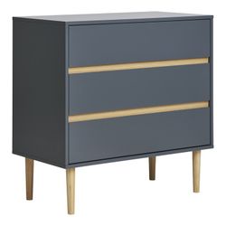 Commode en bois de pin bleu gris, 80 x 40 x 80 cm | Bisley