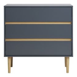 Commode en bois de pin bleu gris, 80 x 40 x 80 cm | Bisley