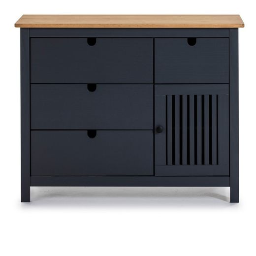 Chambre à coucher, commode et petite table | Brune