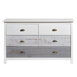 Chambre à coucher avec tête de lit, 2 tables de chevet et commode | romantique