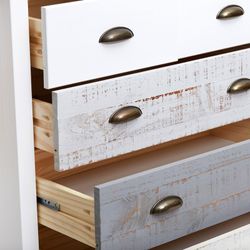 Bedroom set, headboard, 3-drawer table and chest of drawers | romantic