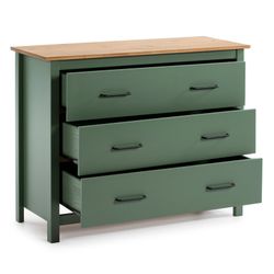 Cômoda em pinho verde, 100 x 40 x 80 cm | Miranda