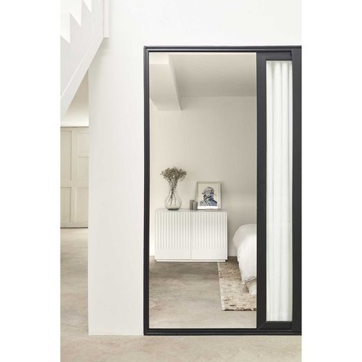 White and cream wooden chest of drawers, 100.2 x 48 x 70 cm | Doric