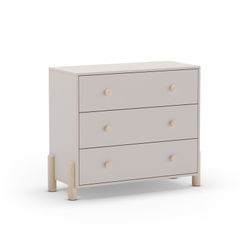 Commode en bois couleur crème, 90 x 40 x 80 cm | Énola