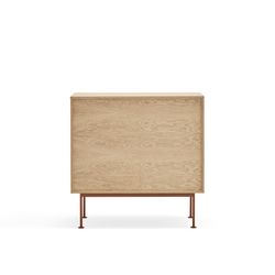Wooden chest of drawers in oak and tile, 90 x 86 x 45 cm | Yoko