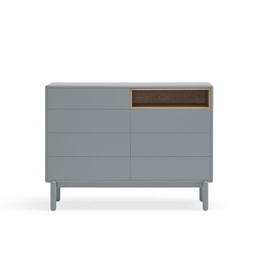 Holzkommode perlgrau, 120 x 40 x 90 cm | Corvo