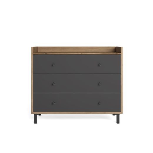 Ensemble de chambre, commode et 2 tables de chevet | malt