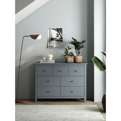 Wooden chest of drawers in green, 110 x 40 x 80 cm | Misti