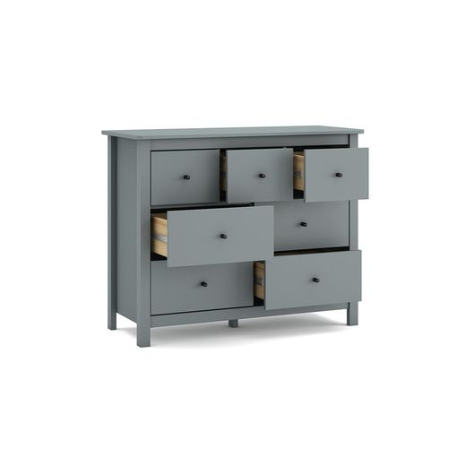 Wooden chest of drawers in green, 110 x 40 x 80 cm | Misti