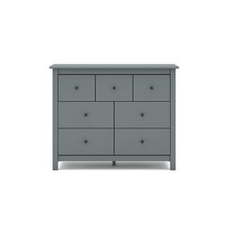 Wooden chest of drawers in green, 110 x 40 x 80 cm | Misti