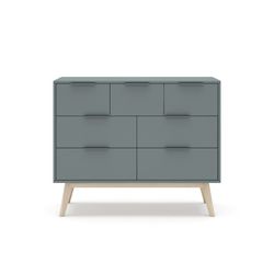 Træ kommode i grøn, 120 x 40 x 83 cm | Pisco