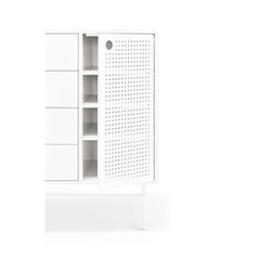 White wood and metal dresser, 97 x 45 x 80 cm | Knitwear