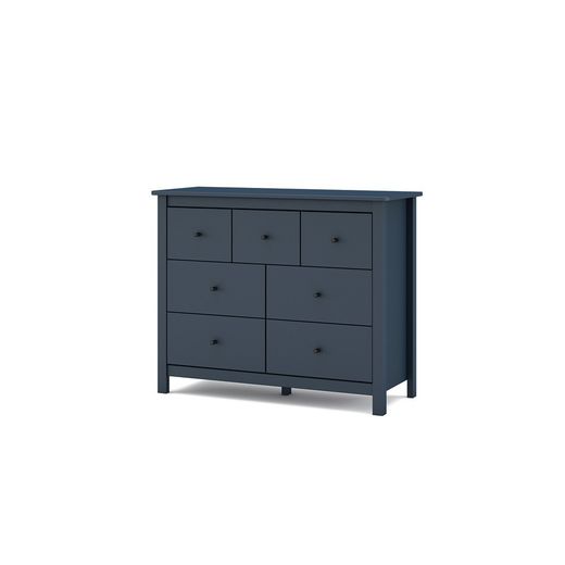Commode en pin bleu, 110 x 40 x 80 cm | brumeux
