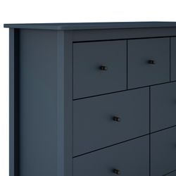 Commode en pin bleu, 110 x 40 x 80 cm | brumeux