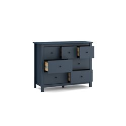 Commode en pin bleu, 110 x 40 x 80 cm | brumeux