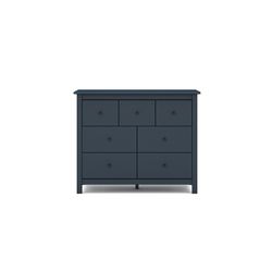 Commode en pin bleu, 110 x 40 x 80 cm | brumeux