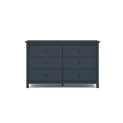 Συρταριέρα από πεύκο σε μπλε, 130 x 45 x 80 cm | ομιχλώδης
