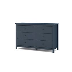 Συρταριέρα από πεύκο σε μπλε, 130 x 45 x 80 cm | ομιχλώδης