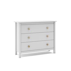 Cômoda em pinho branco, 100 x 40 x 80 cm | máx.