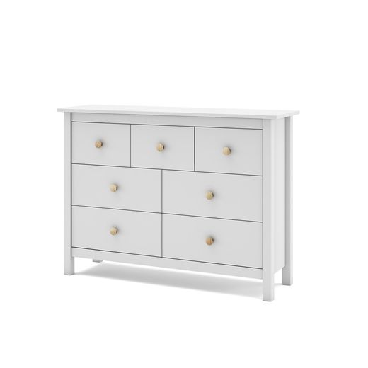 Commode en pin blanc, 110 x 40 x 80 cm | Max