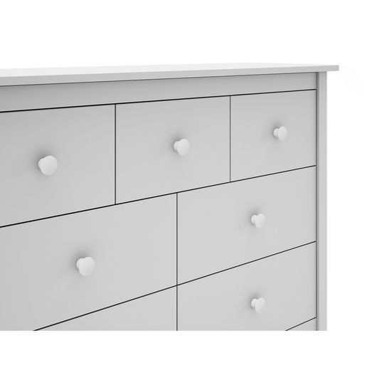 Commode en pin blanc, 110 x 40 x 80 cm | Max