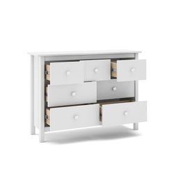 Commode en pin blanc, 110 x 40 x 80 cm | Max