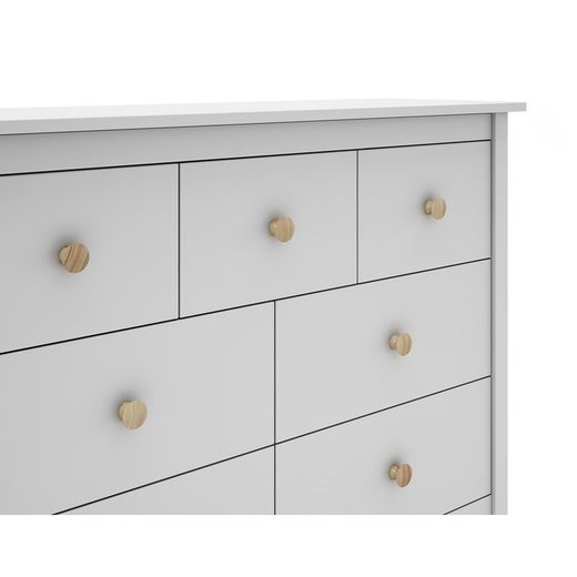 Commode en pin blanc, 110 x 40 x 80 cm | Max