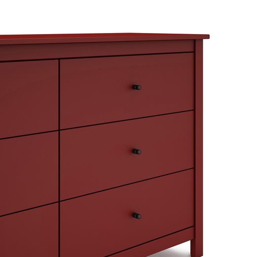 Garnet pine chest of drawers, 130 x 45 x 80 cm | misty
