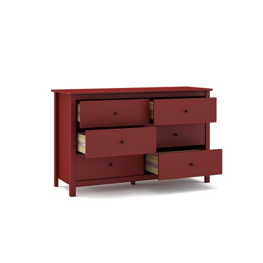 Garnet pine chest of drawers, 130 x 45 x 80 cm | misty