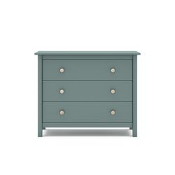 Pine chest of drawers in green, 100 x 40 x 80 cm | Max