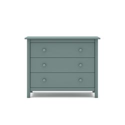 Pine chest of drawers in green, 100 x 40 x 80 cm | Max