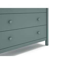 Pine chest of drawers in green, 100 x 40 x 80 cm | Max