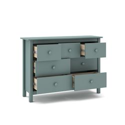 Συρταριέρα από πεύκο σε πράσινο χρώμα, 110 x 40 x 80 cm | Μέγιστη