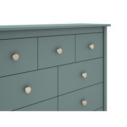 Συρταριέρα από πεύκο σε πράσινο χρώμα, 110 x 40 x 80 cm | Μέγιστη