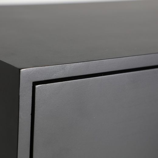 Gatsby Iron συρταριέρα σε μαύρο/λευκό, 90 x 45 x 86 cm