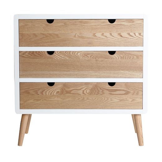 Cómoda Klek Madera de Fresno 80x40x81 cm