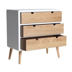 Cómoda Klek Madera de Fresno 80x40x81 cm