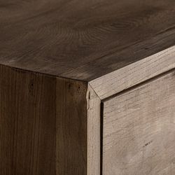 Cômoda RUTLAND em Elm e Ferro Natural/Preto, 100x45x90 cm.