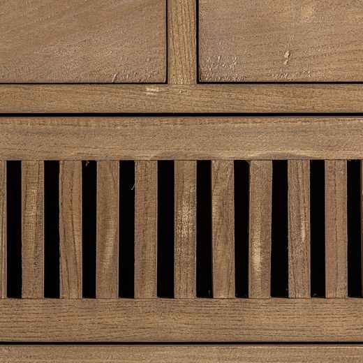 Cômoda RUTLAND em Elm e Ferro Natural/Preto, 100x45x90 cm.