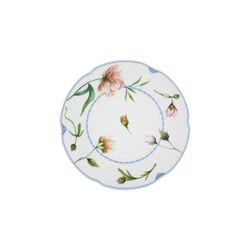 Ensemble de 4 assiettes à dessert en porcelaine multicolore, 23 x 23 x 2 cm | Bridgerton