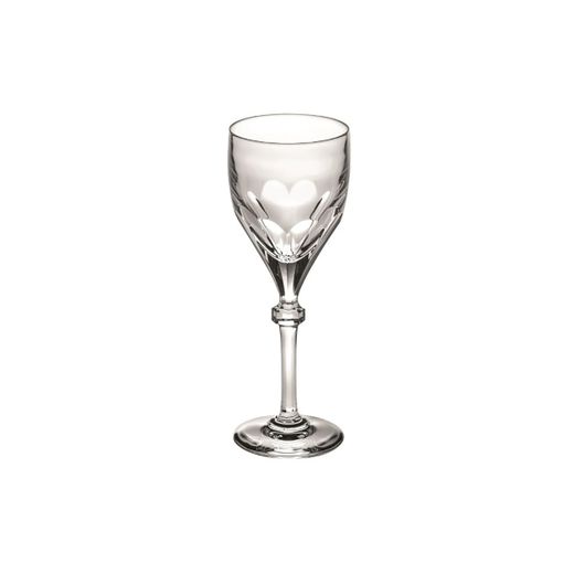 Copa de agua de cristal en transparente, 7,9 x 7,9 x 22 cm | Herança Clear