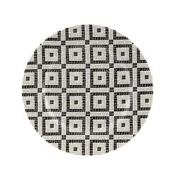 Set of 4 black and white porcelain dessert plates | Calçada Portuguesa