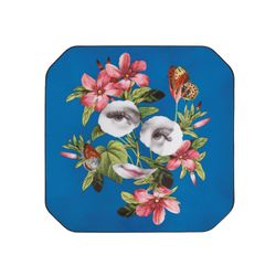 Set of 4 porcelain dessert plates in multicolor, 22.3 x 22.3 x 2 cm | Fête vos Jeux