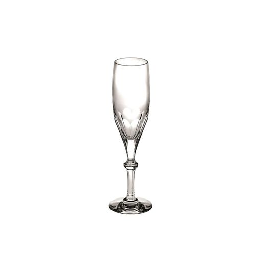 Flûte à champagne en cristal transparent, 6,8 x 6,8 x 23,5 cm | Herança Clear